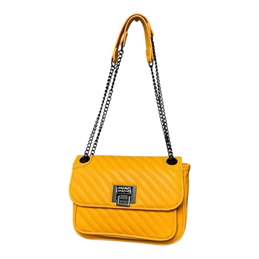 Badgley Mischka - NWT -  Mustard Quilted Shoulder / Crossbody Bag